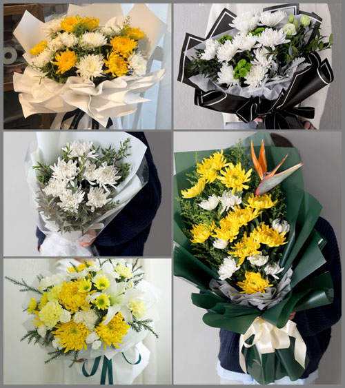 广东江门市恩平市恩城街道平塘村白事花束代送